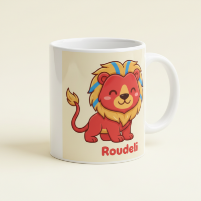 Mug Roudeli avec mascotte Roude Leiw tricolore